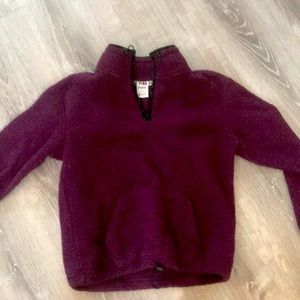 PINK fuzzy hoodie XS